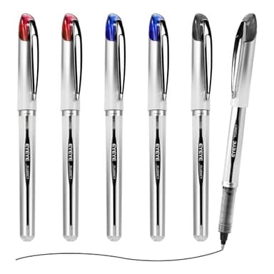 EYEYE Rollerball Pens Medium Point, 3 Assorted Colors 0.7mm Liquid Ink Roller Ball Pen Quick Dry, Ink Pen Fine Point Smooth Writing Pens for Journaling, Note Taking, Office, School Supplies - Image 9