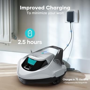 (Renewed) AIPER Cordless Robotic Pool Cleaner, Pool Vacuum with Self-Parking Technology, Portable, Ideal for Above-Ground Flat Pool up to 40 Feet - Image 5