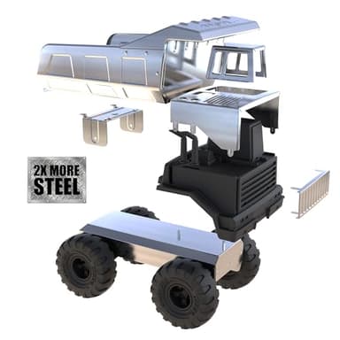 Tonka Retro Mighty Dump Truck - Collector's Edition - Made with 2X More Steel, Kids Construction Toy, Metal Truck, Toy Truck for Boys and Girls, Kids, Toddlers, Ages 3+ - Image 6