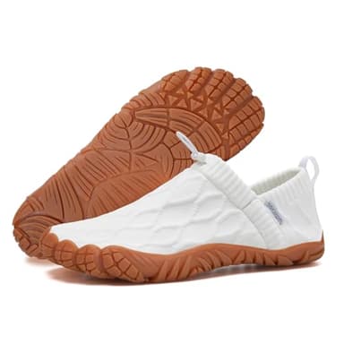 WateLves Barefoot Water Shoes Women Men Minimalist Comfortable Walking Shoes Beach Outdoor Running Sneakers (White,40) - Image 2