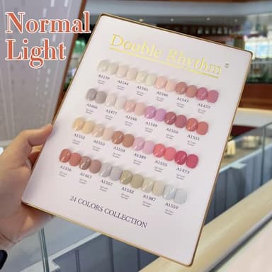 Double Rhythm 28Pcs 0.5Oz Gel Nail Polish Set Same Color Same Bottle Soak Off Gel Polish Kit Nail Art Manicure Salon DIY at Home for Women (Nude Pink Collection-T24-3) - Image 4