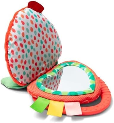 Melissa & Doug Peek-a-Boo Berry Take-Along Toy with Teether, Clip-On Stroller Toy for Baby Ages 12m+ - Image 4