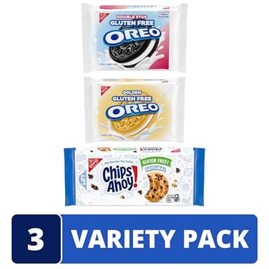 OREO and CHIPS AHOY! Gluten Free Cookies Variety Pack, OREO Double Stuf, OREO Golden, CHIPS AHOY! Chocolate Chip Cookies, 3 Packs - Image 3