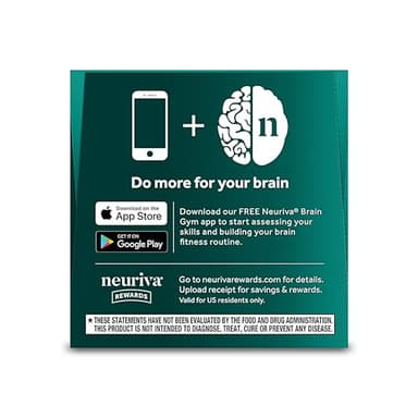 NEURIVA Ultra Decaffeinated Clinically Tested Nootropic Brain Supplement for Mental Alertness, Memory, Focus & Concentration, Cognivive, Neurofactor, Phosphatidylserine, Vitamins B6 B12, 60 Capsules - Image 16