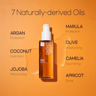 Mise En Scene PerfectSerum Original - HairOil for Frizzy & Dry, Hydration and Nutrition Hairy Essence for Damage Care, Korean HairCare Product, Hair Serum 2.71 Fl. Oz. - Image 3