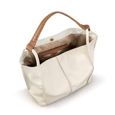 The Sak Los Feliz Large Tote Bag - Premium Leather Handbag With Stylish Design For Everyday, Travel, Beach Bag - Roomy, Durable, Lined Purse With Shoulder Bag Strap, Zipper Pocket - Image 5