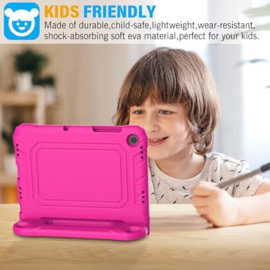 SUPLIK Kids Case for Samsung Galaxy Tab A9 Plus 11 Inch 2023 (SM-X210/X216/X218), Galaxy Tab A9+ 11" Case with Screen Protector, Durable Shockproof Lightweight Stand Handle Cover for Kids, Pink - Image 3