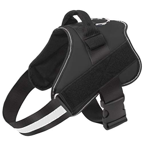 Bolux Dog Harness, No-Pull Reflective Dog Vest, Breathable Adjustable Pet Harness with Handle for Outdoor Walking - No More Pulling, Tugging or Choking (Black, XL) - Image 1