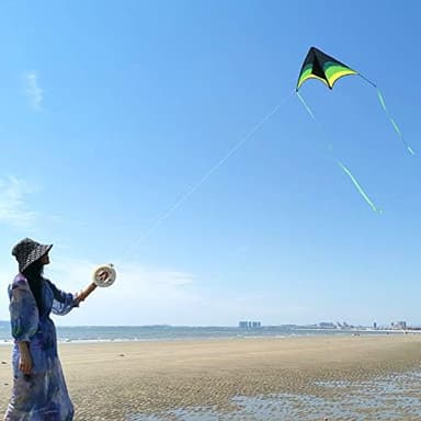 Mint's Colorful Life Delta Kite for Kids & Adults, Extremely Easy to Fly Kite, Best Kites for Beginner - Image 6
