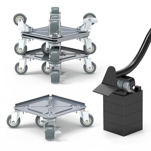 Heavy Duty Furniture Dolly, Furniture Movers, Furniture Dolly with 5 Wheels, Carbon Steel Panel Heavy Duty Dolly, Furniture Lifter with 360° Rotatable Rubber Universal Wheels, Maximum Load 3500 LBS - Image 1