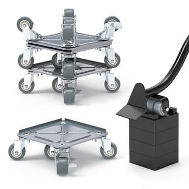 Heavy Duty Furniture Dolly, Furniture Movers, Furniture Dolly with 5 Wheels, Carbon Steel Panel Heavy Duty Dolly, Furniture Lifter with 360° Rotatable Rubber Universal Wheels, Maximum Load 3500 LBS - Image 1