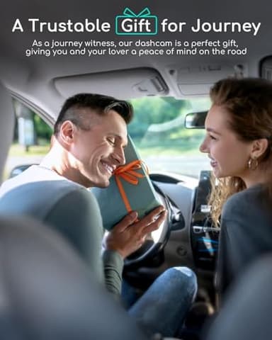 COOAU Dual Dash Cam 2.5K+1080P, Dash Cam Front and Inside, Built-in GPS and WI-FI, Dash Camera for Cars, Perfect for Uber and Taxi Drivers, Night Vision, Accident Record, 24Hr Parking Mode - Image 2