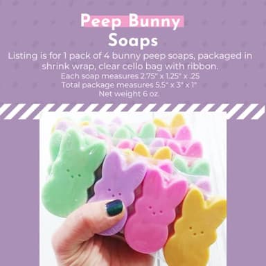 Sunbasil Soap Pastel Bunny glycerin soap Easter basket gifts - Image 3