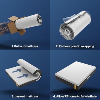 OhGeni 12 Inch Queen Size Mattress, Cooling Gel Memory Foam Bed Mattresses in a Box, Cool Touch Surface, Medium Feel, Ergonomic Support, Pressure Relief, CertiPUR-US Certified Foam, Designed in USA - Image 10