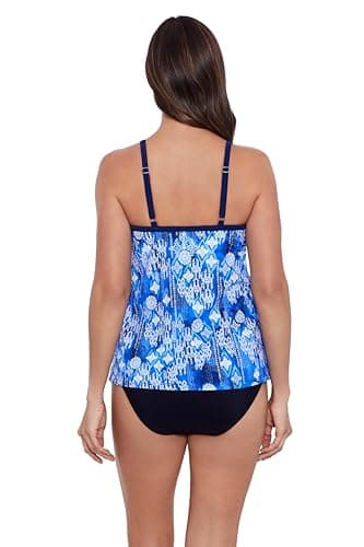 Shapesolver Women's High Neck Tankini Top, Magic Carpet, 14 - Image 3