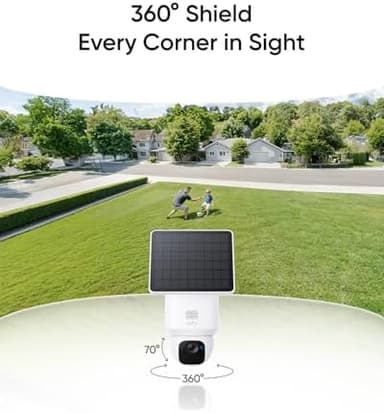 eufy Security SoloCam E30, Security Cameras Wireless Outdoor, Solar Camera Outdoor Wireless, 360° Pan, AI Tracking, 2K Clarity, No Monthly Fee - Image 2