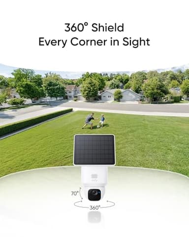 eufy Security SoloCam E30, 4-Cam Pack Kit, Security Cameras Wireless Outdoor, Solar Camera Outdoor Wireless, 360° Pan, AI Tracking, 2K Clarity, No Monthly Fee - Image 2
