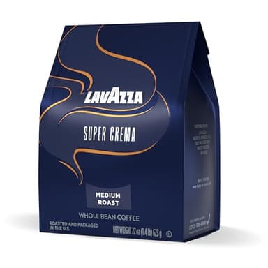 Lavazza Super Crema Whole Bean Coffee, Medium Espresso Roast, Arabica and Robusta Blend, 22 oz Bag - Image 8