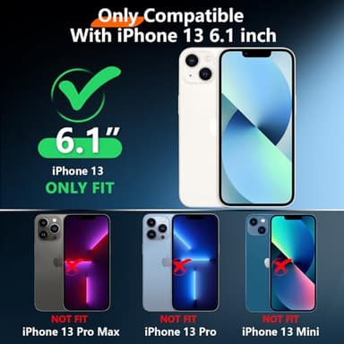 Red2Fire 2024 New Designed for iPhone 13 Case Waterproof,[Compatible with MagSafe][Built-in Camera & Screen Protector][Full Body Shockproof][IP68 Waterproof][Dustproof] Phone Case 6.1" - Image 7