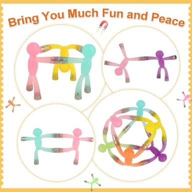 laleay 6pcs Magnetic Toys,People Figures for Kids, Adults Kids Gifts, Magnetic Men for Teens Gifts,Kids Sensory Toys - Image 7
