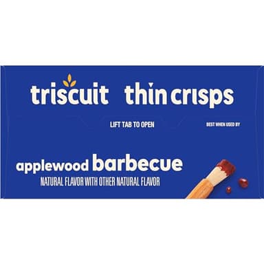Triscuit Thin Crisps Applewood Barbecue Whole Grain Wheat Crackers, Lunch Snacks, Bulk Snack Crackers, 6-7.1 oz Boxes - Image 17