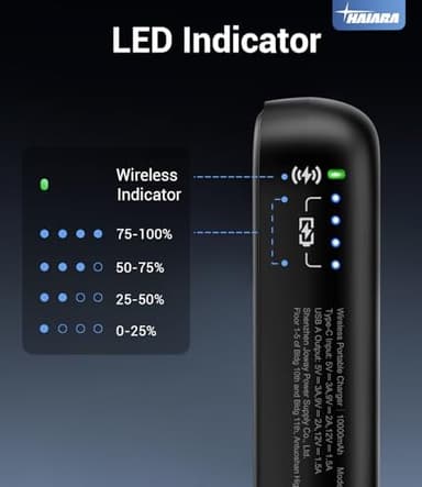 for Magsafe Battery Pack, 10000mAh Magnetic Portable Charger with USB-C 20W Fast Charging, Slim & Lightweight Wireless Power Bank for iPhone Air/17/16/15/14/13 Series, for Travel Cruise Essentials - Image 7