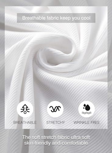 JMIERR Men's Muscle Shirt V Neck Slim Longline Short Sleeve Henley Shirt Gym Workout Athletic Tees Shirts Mens Tights for Sports,US 46(XL) - Image 7