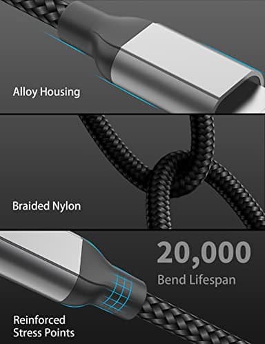 1ft USB C to Lightning Cable Short, [Apple MFi Certified] 2Pack USB C iPhone Charger PD Fast Charging, 12inch Nylon Braided Type C to Lightning Cord for iPhone 14 13 12 11 Pro Max Mini XR XS 8 SE iPad - Image 6
