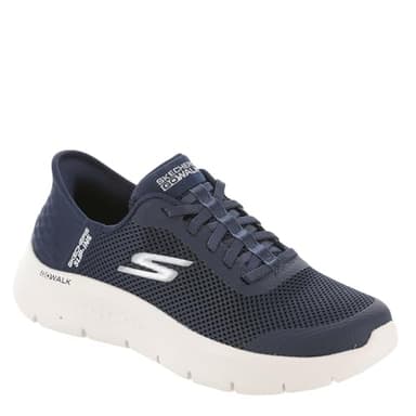 Skechers Women's Go Walk Flex Hands Free Slip-Ins-Grand Entry Sneaker, Navy/White, 8 - Image 3
