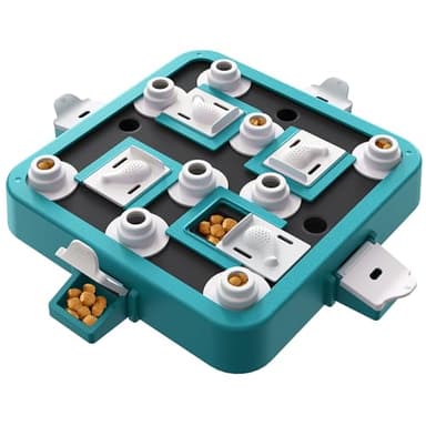 Aluckmao Dog Puzzle Toy, Food Treat Feeder, Mental Stimulation, Green - Image 1