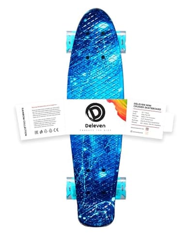Deleven 22" Skateboard with Bright LED Wheels, Skate Tool, ABEC 7 Bearings - for Kids Beginners Adults - Image 11