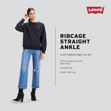 Levi's Women's Ribcage Straight Ankle Jeans, (New) Once in Awhile, 27 - Image 4