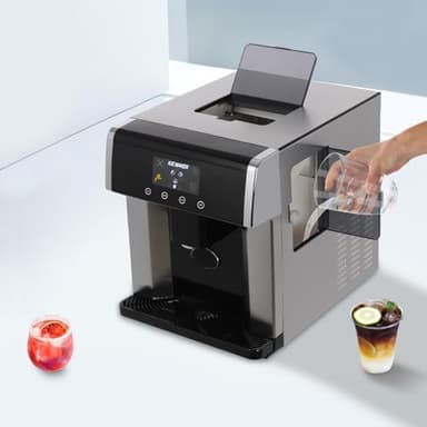 2-in-1 Ice Maker & Cold Water Dispenser, Countertop Portable Ice Machine with Fast 10 Cubes in 8-12 Minutes Ice Production, Self-Cleaning, and Touch Control - Image 3
