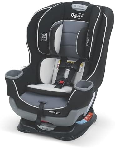 Graco Extend2Fit Convertible Baby Car Seat, Rear and Forward Facing, Adjustable Extension Panel for Extra Legroom, Gotham - Image 3