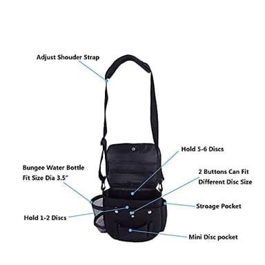 CROWN ME Disc Golf Set, Disc Golf Starter Set,Includes 1pc Bag with Water Bottle Pocket and Accessory Pocket, 2pcs Drivers, 2pcs Mid-Ranges, 2pcs Putters, 1pc Mini Disc Marker and 1pc Towel - Image 5