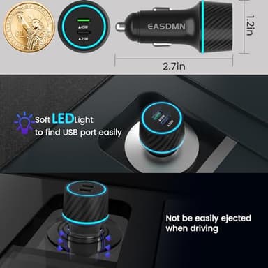 45W USB-C Charger, 2-Pack 45 Watt Samsung Super Fast Charger Type C PPS Wall/Car Charger for Samsung Galaxy S24 Ultra/S24+/S23 Ultra/S23+/S23/S22 Ultra/Note 10+, Galaxy Tab S9 with 2X 6.6ft Cable - Image 7