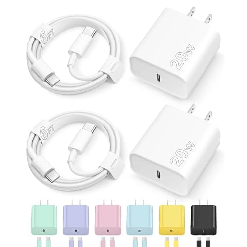 iPhone 17 16 15 Charger Fast Charging Type C Chargers USB C Charger Block iPhone 17 16 15 Air Pro Max Chargers with 6FT Cable for iPhone 17/17 Plus/17 Pro Max/16/16 Plus/16 Pro Max/15 Pro Max/iPad Pro - Image 1