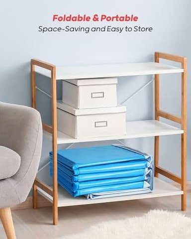 Peteast Foldable Dog Kiddie Pool with Stable Side Support, Hard Plastic Shell Portable Dog Pool, Collapsible Swimming Pools for Pet and Kids, 64 in - Image 8