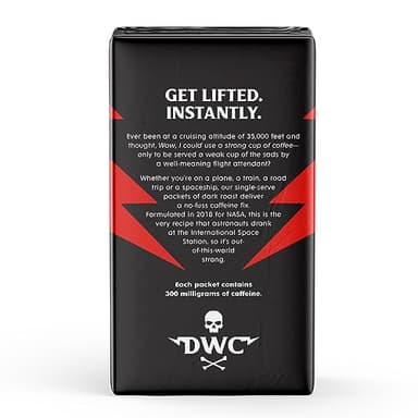 Death Wish Coffee Instant Dark Roast Coffee Packets, Bold & Intense Blend of Arabica & Robusta Beans, USDA Organic, 8 Count - Image 4