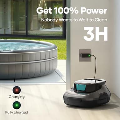 AIPER Cordless Pool Vacuum, Powerful Suction, Smart Self-Parking, 90-Min Runtime, Robotic Vacuum for Above-Ground Pools up to 860 Sq.ft (Renewed) - Image 5