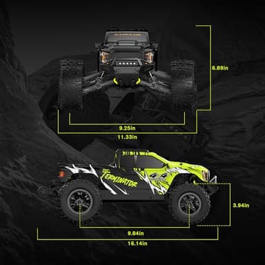 RIAARIO RC Cars Mini 1:10 Brushless RC Car for Adults Max 50 mph All Terrain Hobby Trucks Electric Off-Road Monster Trucks 4WD Remote Control Car Waterproof Truck with Carbon Fiber - Image 7