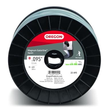 Oregon Magnum Gatorline 095 Trimmer Line Heavy Duty, Professional Square Weed Wacker String for Gas and Electric Grass Trimmer and Brushcutters, Fits Most Standard Models .095" x 685-Foot (22-895) - Image 1