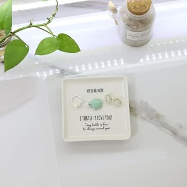HOME SMILE Turtle Jewelry Dish Tray-Mom Gifts from Daughter Son,Birthday Mothers Day Gifts for Mom Mother Mama Presents,I Turtley Love You Gifts - Image 5