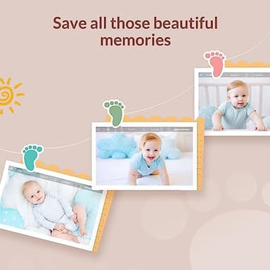 NETVUE Upgraded Baby Camera Monitor Video - 5000mAh Baby Monitor with Camera and Audio, 5" Display, 4 in 1 Bracket Meets The Needs in All Scenarios, Smart Phone App, Cry Detection - Image 6