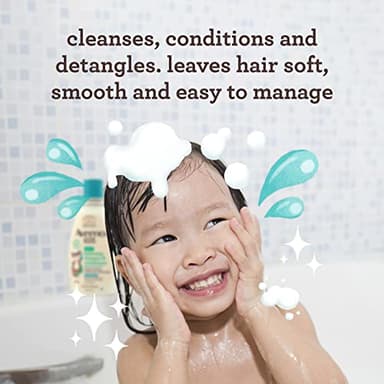 Aveeno Kids 2-in-1 Shampoo and Conditioner, Hydrating Shampoo and Conditioner for Soft, Smooth and Easily Manageable Hair, Oat Extract Formula, Gentle Scent, Hypoallergenic, 12 fl. oz, 3 Pack - Image 2