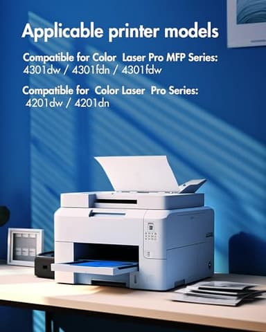 210A 210X Toner Cartridges 4 Pack | Replacement for HP 210A 210X Compatible with HP Color Laserje Pro MFP 4301fdw Wireless Printer MFP Pro 4301fdn 4201dw 4201dn,Color Pro MFP 4301 4201 Series Printer - Image 2