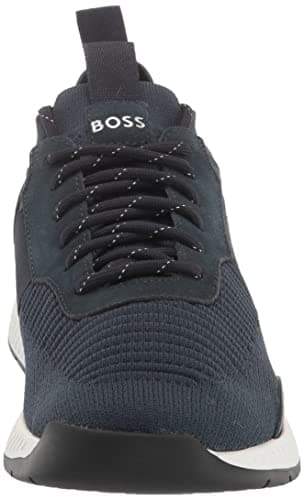 BOSS Men's Mesh Mix Running Sneakers, Sky Captain Navy, 11 - Image 2