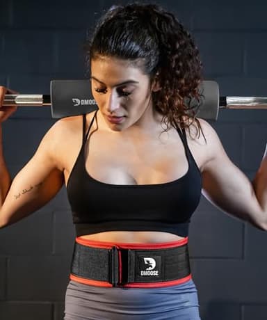 DMoose Auto Locking Weight Belts for Lifting Men, Provides Lumbar Support & Stability 4" Nylon Deadlift Belt with Adjustable Buckle, gym belt for men weight lifting - Image 7