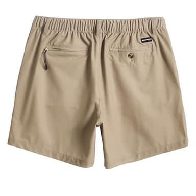 maamgic Men's 5 Inseam Shorts Casual Classic Fit Short Men with Multi-Pocket Mens Workout Shorts Hybrid Quick Dry Shorts Khaki Medium - Image 6