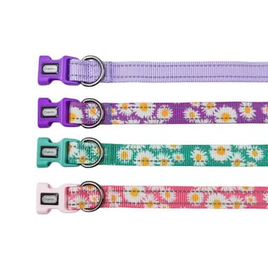 Olahibi Dog Collar Leash Set, Durable Nylon with Reflective Stripes, 5ft Matching Leash, for Small Dogs.(S, Purple) - Image 8